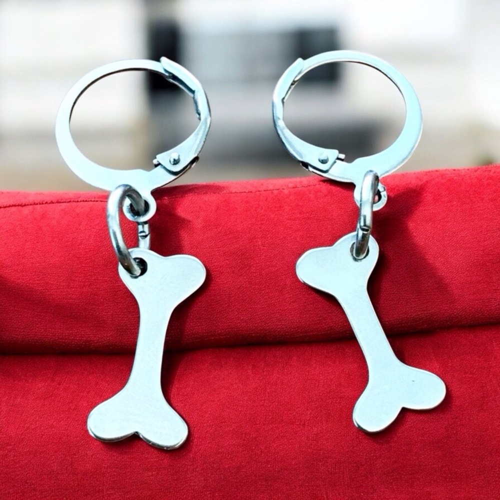 š Skeleton Bone Earrings Stainless Steel